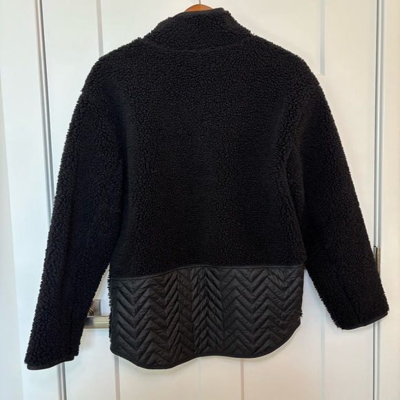 Athleta Sherpa Fleece Lined Button Pullover with Quilted Back - Picture 4 of 6